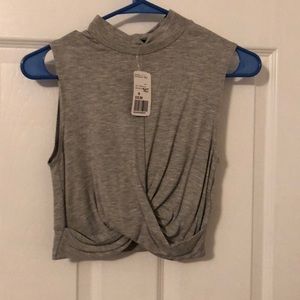 5 for $20! Grey crop top